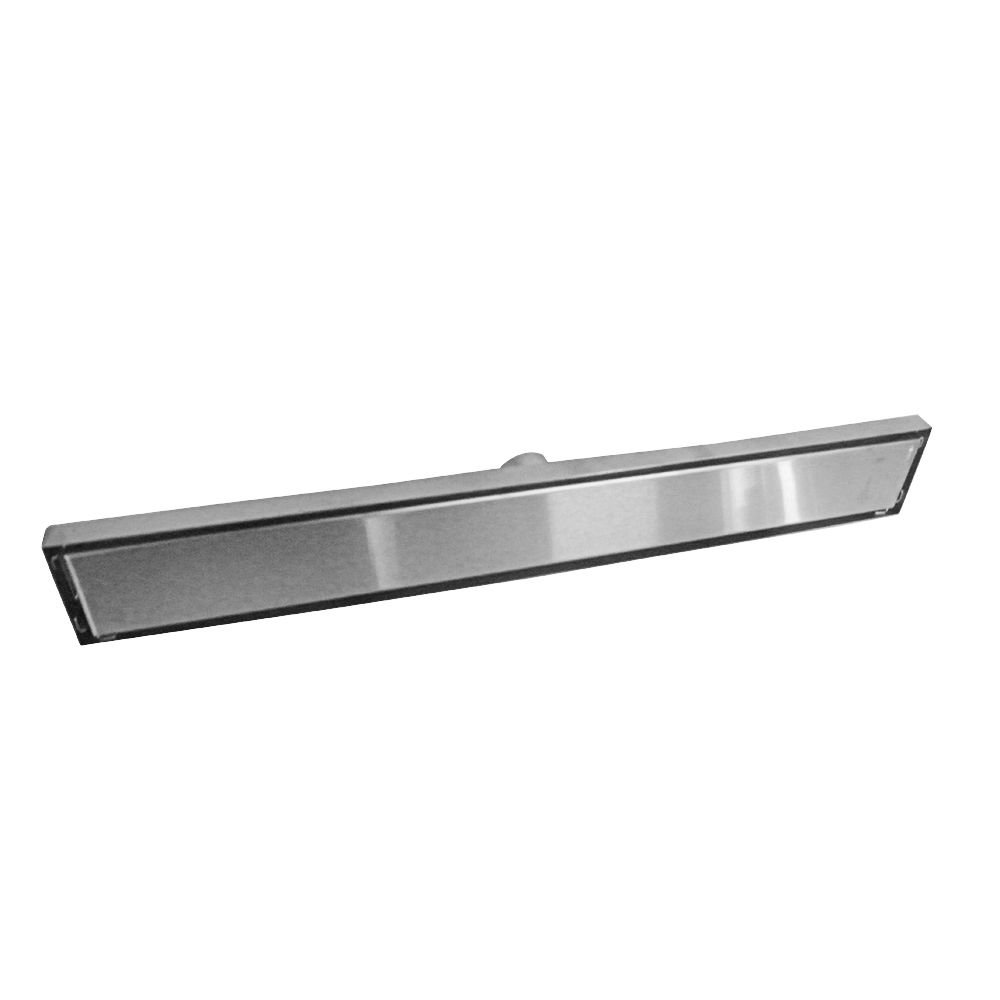 Ralo Invisivel Linear Anti Odor e Insetos Aço Inox Tampa Escovada Banheiro 58x8 Canto - 5