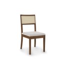 Ver mais imagens de Conjunto Mesa Extensível Oval 4 Cadeiras Madeira Maciça Encosto Telado Tiê CabeCasa MadeiraOriginals