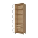 Ver imagem 4 de Cristaleira 2 Portas Vidro Reflecta Infinito Nesher 70cm 100 MDF