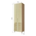 Ver imagem 3 de Cristaleira 2 Portas Vidro Reflecta Infinito Nesher 70cm 100 MDF