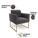 Ver imagem 4 de Namoradeira e 2 Poltronas Industrial Dourado Marisa Bouclê D03 - D’Rossi