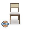 Conjunto Mesa Extensível Oval 6 Cadeiras Madeira Maciça Encosto Telado Tiê Cabecasa MadeiraMadeira - 5