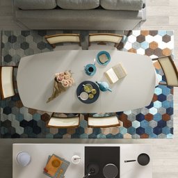 Conjunto Mesa Extensível Oval 6 Cadeiras Madeira Maciça Encosto Telado Tiê Cabecasa MadeiraMadeira - 3
