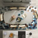 Ver imagem 4 de Conjunto Mesa Extensível Oval 6 Cadeiras Madeira Maciça Encosto Telado Tiê CabeCasa MadeiraOriginals Marrom