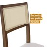 Conjunto Mesa Extensível Oval 6 Cadeiras Madeira Maciça Encosto Telado Tiê Cabecasa MadeiraMadeira - 8