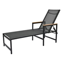 Ver imagem 6 de Mesa Ripada 4 Cadeiras Aluminio de Jardim + 2 Espreguiçadeiras