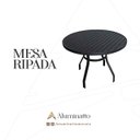 Ver imagem 2 de Mesa Ripada 4 Cadeiras Aluminio de Jardim + 2 Espreguiçadeiras