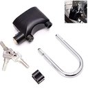 Ver imagem 1 de Cadeado com Alarme 2 em 1 Sensor Movimento Anti Roubo Sirene 110db Haste Longo Curto Moto Portao
