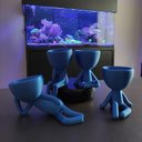 Ver imagem 5 de Kit 4 Vasos Suculentas Decoração Robert Plant Vaso 3d Decorativo Azul Metálico