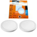 Ver imagem 2 de Kit 2 Painel Led Redondo Sobrepor 18w 3000k Bivolt Foxlux