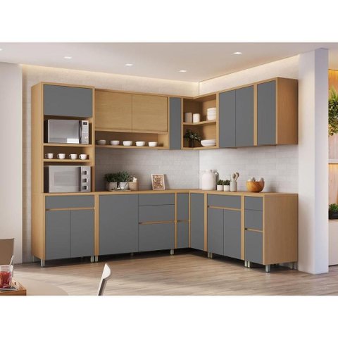 Cozinha Completa 11 Peças Condessa CZ425 Carv/Titânio Nesher