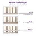 Ver imagem 4 de Berço Evolutivo 2 em 1 com Grades Palito em Madeira Maciça Casulo Casatema MadeiraOriginals Branco