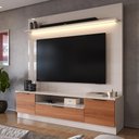 Ver imagem 1 de Estante Home Noble 1.8 com Led para Tv até 75 Polegadas Design Moderno para Sala Off White/