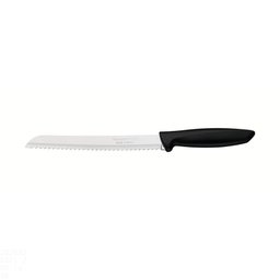 Faca para Pão Tramontina Plenus com Lâmina em Aço Inox e Cabo de Polipropileno Preto 8" - 1