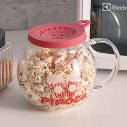 Pipoqueira De Vidro Borossilicato para Micro-ondas 1,8L - 2