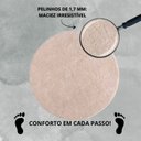 Ver imagem 6 de Tapete Macio Peludo 1,00m Redondo Creme Perola