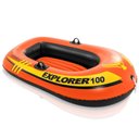 Ver imagem 1 de Barco Bote Inflável Infantil 147cm Explorer 100 Laranja Alça 80kg Intex