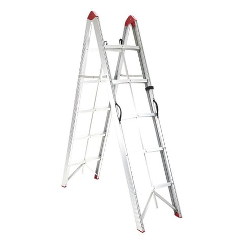 Escada Dobrável Ultracompacta de Alumínio com 10 Degraus
