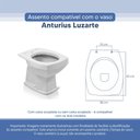 Ver imagem 3 de Assento Sanitário Tampa de Vaso Branco Resina Poliester Anturius para Bacia Luzarte