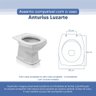 Assento Sanitário Tampa de Vaso Branco Resina Poliester Anturius para Bacia Luzarte - 3