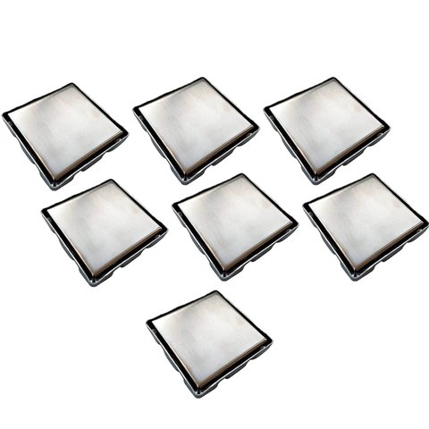 Ralo Oculto 15x15 Invisivel Discreto Kit 7 Uni Anti Odor Box Banheiro Lavanderia Lavabo Casa Varanda