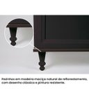 Ver imagem 5 de Aparador Buffet Ditália 2 Gavetas 2 Portas Preto R-629