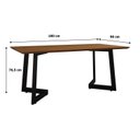Ver imagem 3 de Conjunto Sala de Jantar com Mesa 180cm Toronto e 6 Cadeiras Bless Yescasa Marrom/Caramelo/Mel/Preto
