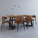 Ver imagem 1 de Conjunto Sala de Jantar com Mesa 180cm Toronto e 6 Cadeiras Bless