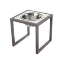 Ver imagem 1 de Comedouro Elevado Individual Cão Porte M Marrom