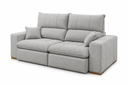 Ver imagem 1 de Sofá Thor Retrátil e Reclinável com Molas Ensacadas e Pillow Top de 18cm:Linho Cinza/2,70