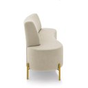 Ver imagem 2 de Sofá 2 Lugares Living 135cm Pé Ferro Dourado Maraú Veludo K01 - D\'rossi Cor Cinza