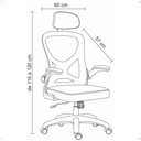 Ver imagem 7 de Cadeira Presidente Giratória Assento Confortável Apoio Braços Estofado Office Escritório - Rpm