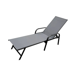 Espreguiçadeira Premium para Piscina Grafite em Tela Sling Rm Decor - 1