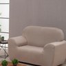 Capa Sofa 2 e 3 Lugares Malha Elastico Ajustavel Coladinha:PALHA - 3