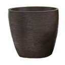 Ver imagem 1 de Vaso Planta 40x40 Oval Moderno Polietileno - MARROM MADEIRA 015