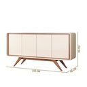 Ver imagem 4 de Buffet Channel 100% Mdf Nature Off White Fabrimóveis Nature/off White
