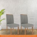 Ver imagem 5 de Cadeira para Mesa de Jantar Jogo de 2 Cadeiras Mdf Clarice Wood Cimol Madeira/grafite