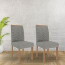 Ver imagem 2 de Cadeira para Mesa de Jantar Jogo de 2 Cadeiras Mdf Clarice Wood Cimol Madeira/grafite