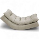 Ver imagem 5 de Kit 2 Poltronas com Leve Balanço Bouclé Premium de Luxo Balance para Sala Quarto Área de Leitura Con