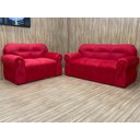 Ver mais imagens de Sofá 2 e 3 Lugares Vermelho 608 Viena