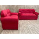 Ver imagem 2 de Sofá 2 e 3 Lugares Vermelho 608 Viena