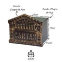 Ver imagem 2 de Caixa de Correio Cartas Tijolinho em Ouro Embutir 15x21x12cm