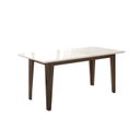 Ver imagem 4 de Conjunto Mesa de Jantar Liz 160cm com Vidro 6 Cadeiras Linea Revestidas em Suede Amêndoa Yescasa