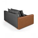 Ver imagem 6 de Sofá Cama Retrátil Panamá Chenile Luxo Aveludado Premium Chumbo 208