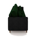Ver imagem 6 de Sofá Montecarlo 2 Lugares 172cm Veludo/pu Verde/preto