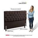 Ver imagem 5 de Cabeceira Cama Box Casal Queen Size Lylla 160cm Capitonê com Frame Suede Marrom - Desk Design