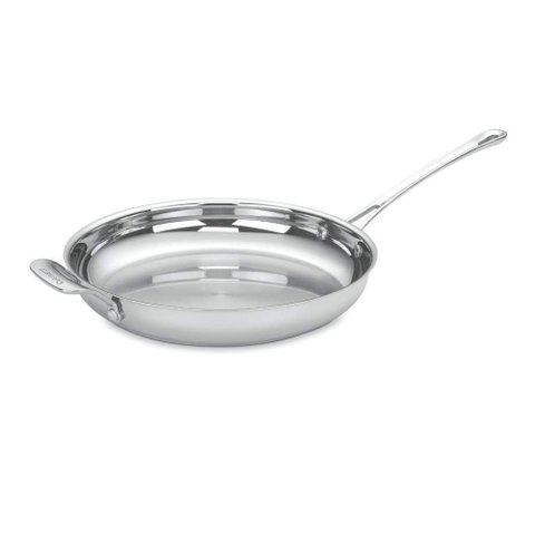 Cuisinart Frigideira Inox Contour 12" com Alça Auxiliar