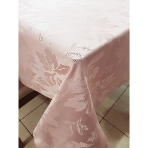 toalha de mesa retangular tecido jacquard rose 1,40x2,00