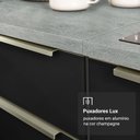 Ver imagem 6 de Armário Aéreo 100 cm 1 Porta Basculante Branco/Preto Lux Madesa