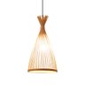 Pendente Cabana Bambu Natural Rustico Vintage 1xe27 Cabo 2m - 1